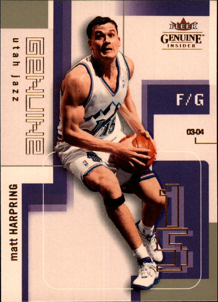 2003-04 Fleer Genuine Insider #94 Matt Harpring