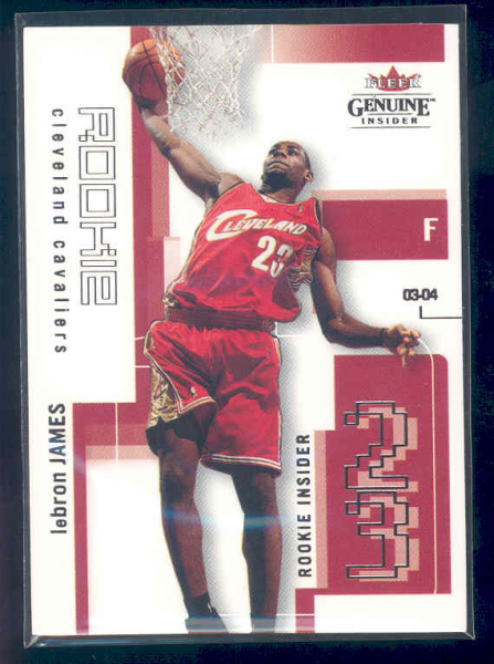 2003-04 Fleer Genuine Insider #104 LeBron James RC