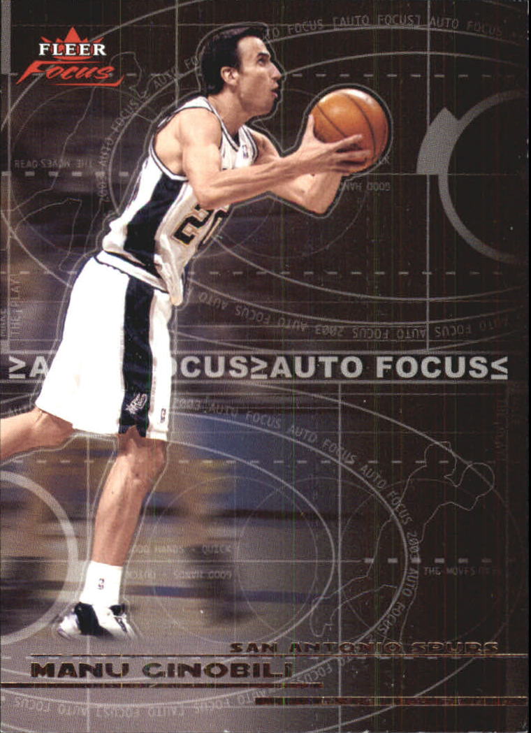 2003-04 Fleer Focus Auto Focus #1 Manu Ginobili