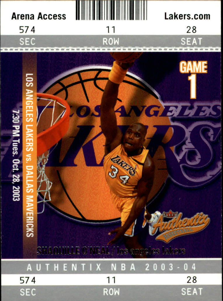 2003-04 Fleer Authentix #57 Shaquille O'Neal