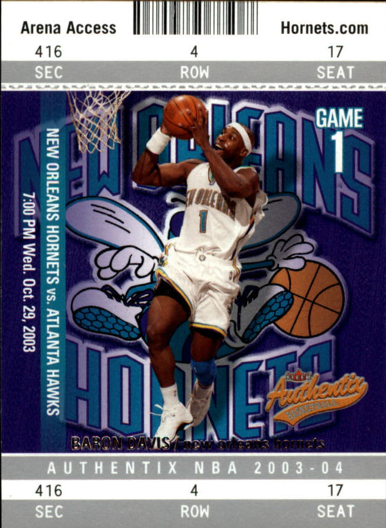 2003-04 Fleer Authentix #73 Baron Davis