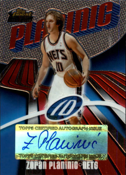 2003-04 Finest #141 Zoran Planinic AU RC