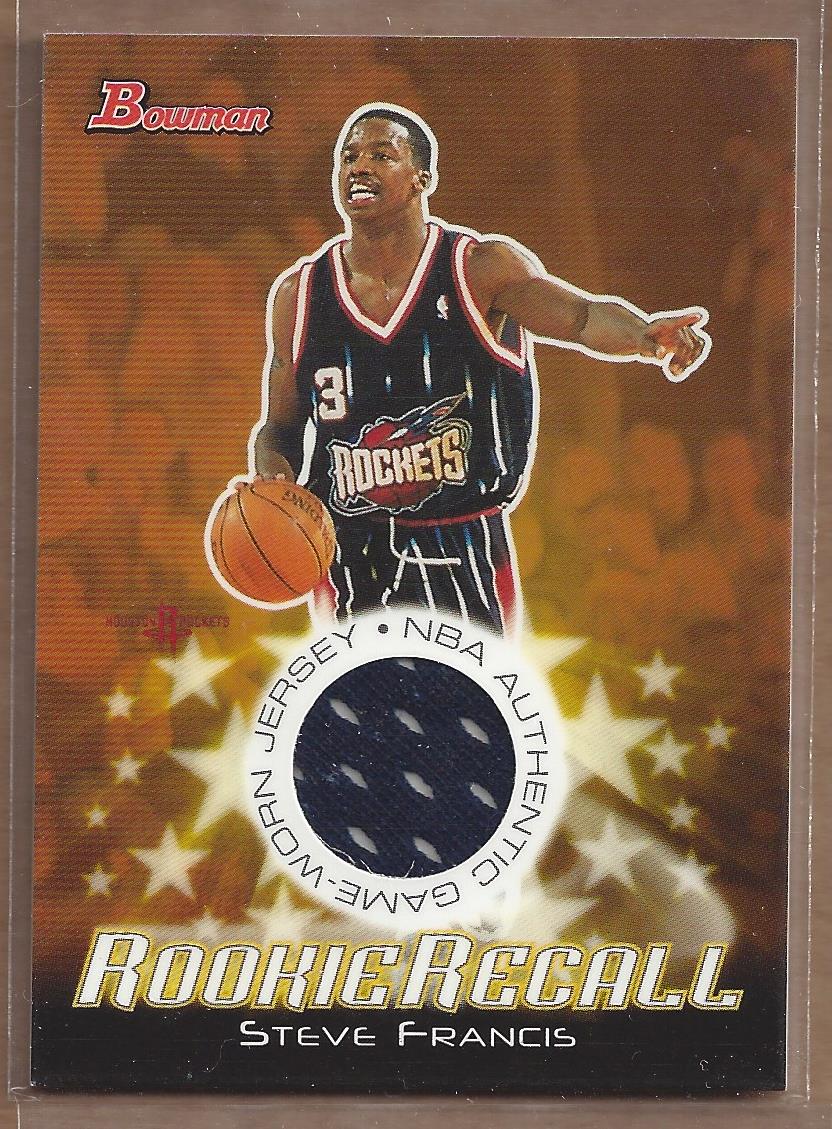 2003-04 Bowman Rookie Recalls #RRESF Steve Francis