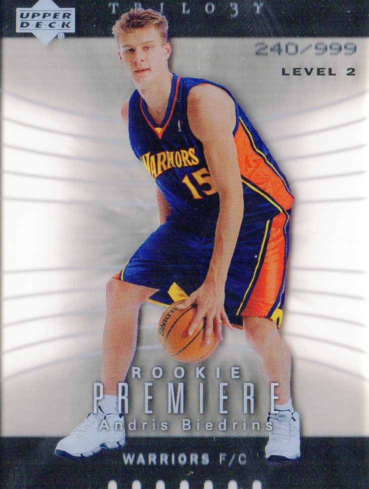2004-05 Upper Deck Trilogy #103 Andris Biedrins RC