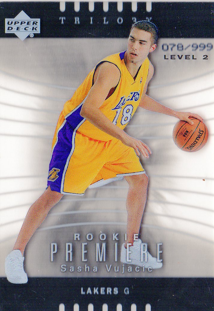 2004-05 Upper Deck Trilogy #117 Sasha Vujacic RC