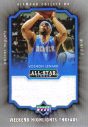 2004-05 Upper Deck All-Star Lineup Weekend Highlights Threads #VL Voshon Lenard