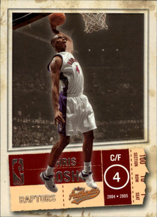 2004-05 Fleer Authentix #30 Chris Bosh