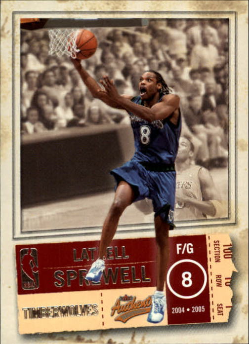 2004-05 Fleer Authentix #31 Latrell Sprewell