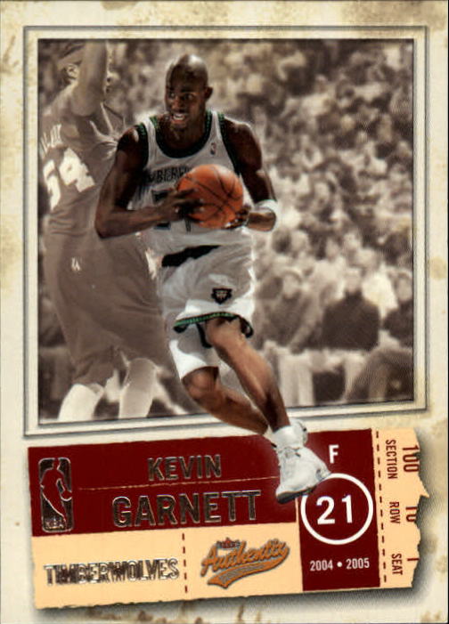 2004-05 Fleer Authentix #34 Kevin Garnett