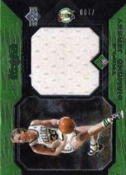 2004-05 Black Diamond Jerseys Triple Diamond #LB Larry Bird