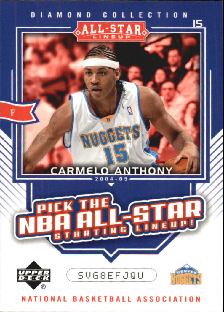 2004-05 Upper Deck All-Star Lineup Promos/eCards #AS10 Carmelo Anthony