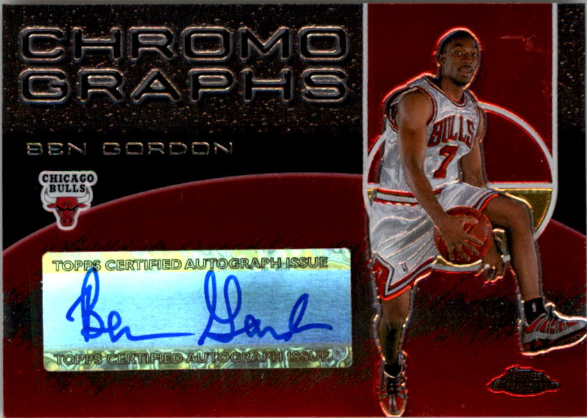 2004-05 Topps Chrome Autographs #BG Ben Gordon C