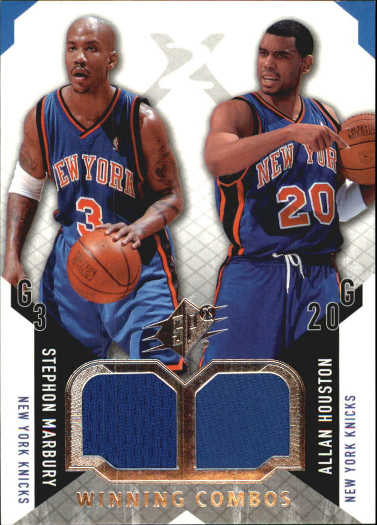 2004-05 SPx Winning Materials Combos #MH Stephon Marbury/Allan Houston
