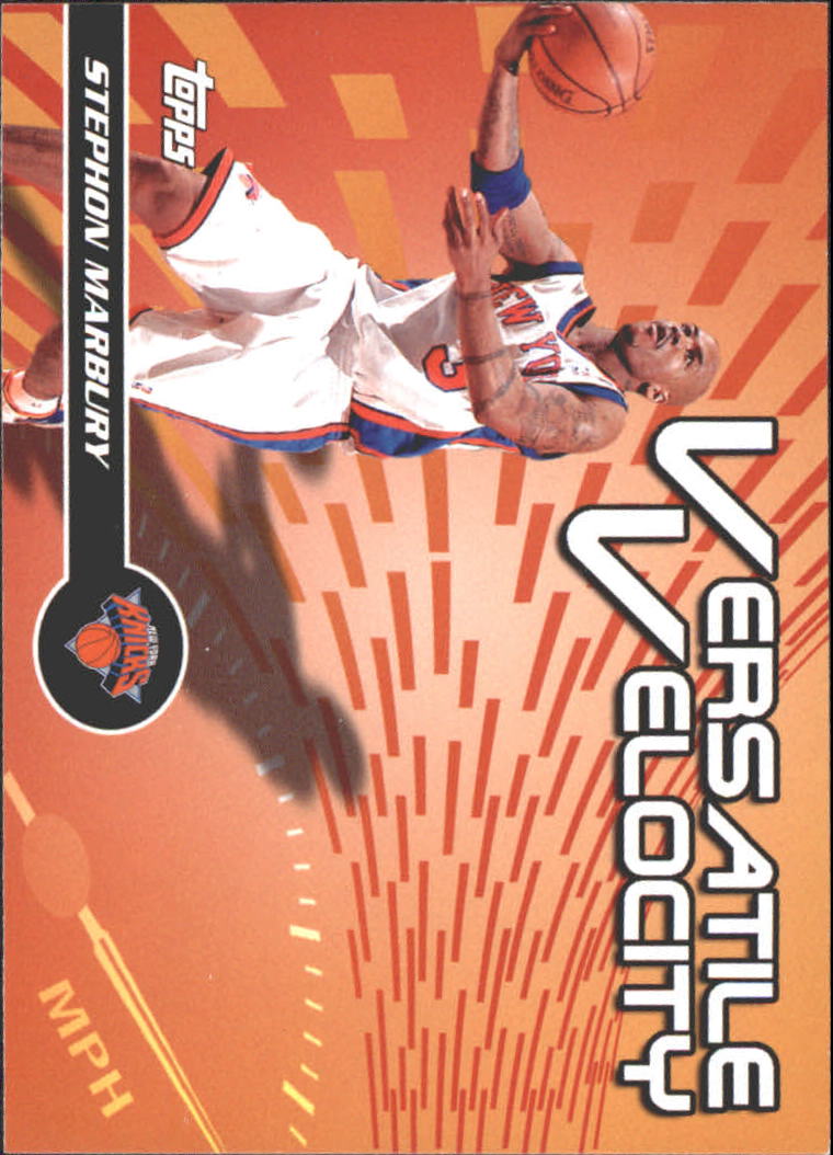2005-06 Topps Versatile Velocity #VV1 Stephon Marbury