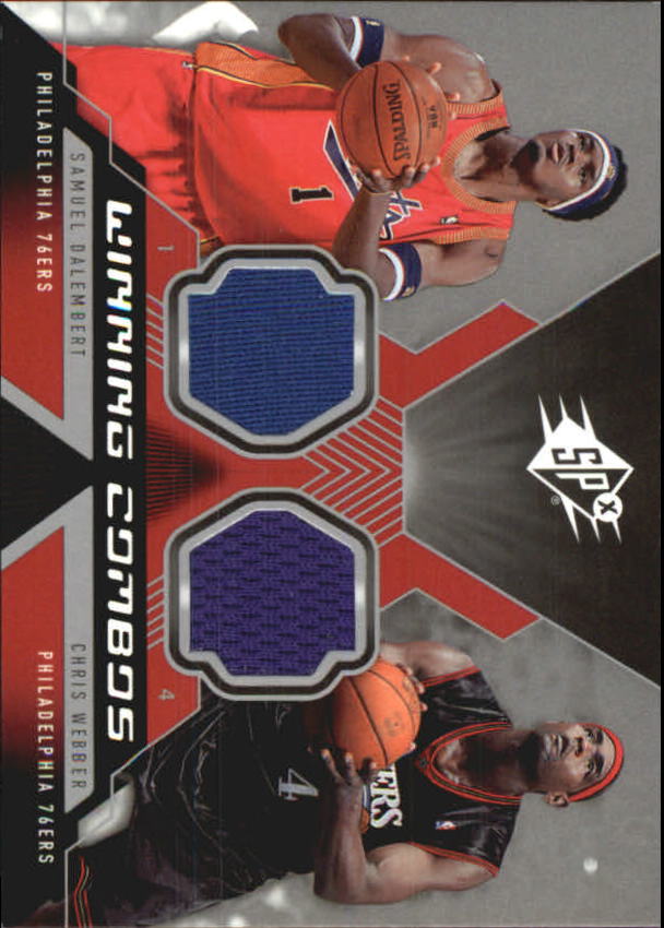 2005-06 SPx Winning Materials Combos #DW Samuel Dalembert/Chris Webber
