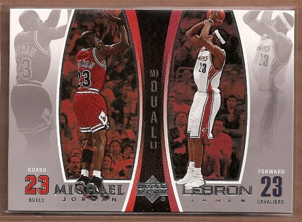 2005-06 Upper Deck Michael Jordan/LeBron James #MJLJ5 Michael Jordan/LeBron James
