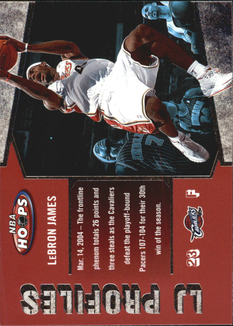 2005-06 Hoops LBJ Profiles #LBJ19 LeBron James