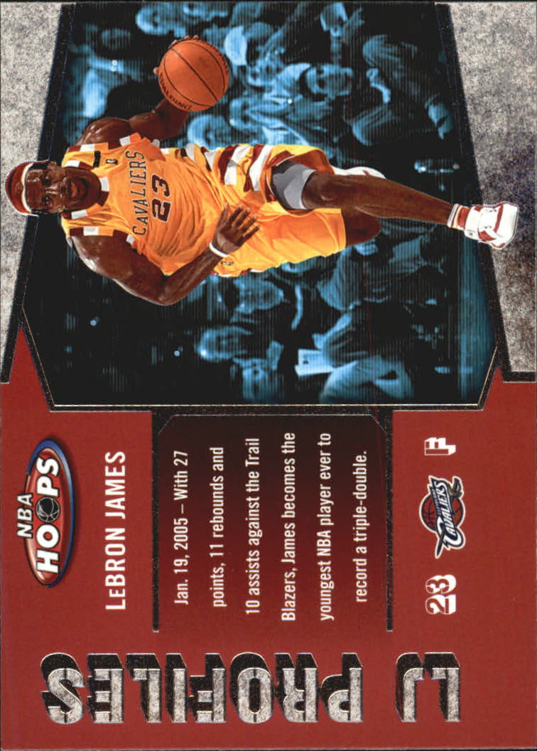 2005-06 Hoops LBJ Profiles #LBJ23 LeBron James