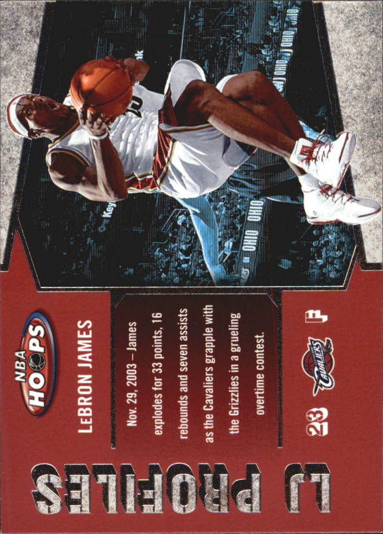 2005-06 Hoops LBJ Profiles #LBJ24 LeBron James