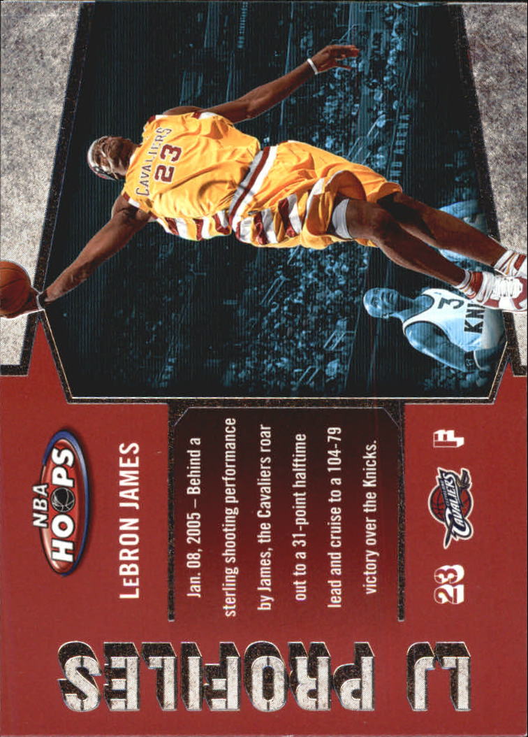 2005-06 Hoops LBJ Profiles #LBJ27 LeBron James