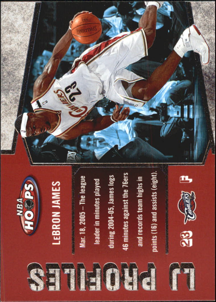 2005-06 Hoops LBJ Profiles #LBJ28 LeBron James