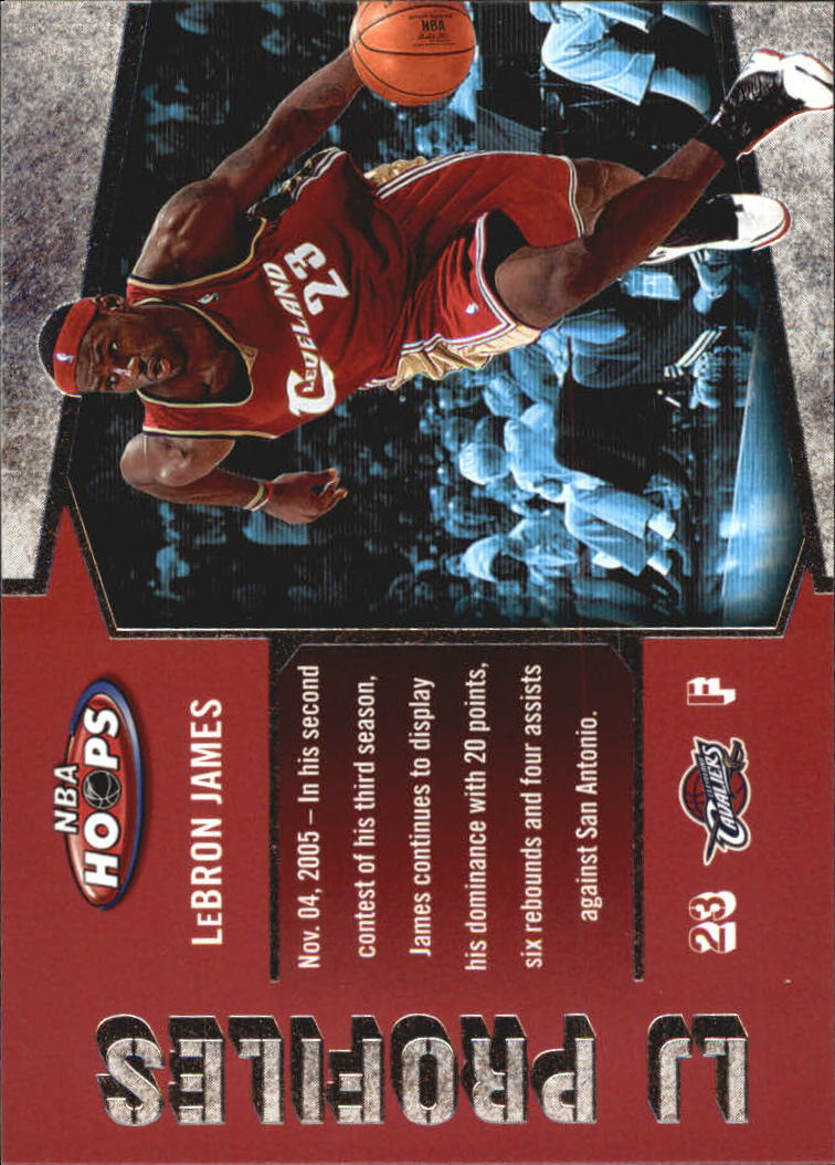 2005-06 Hoops LBJ Profiles #LBJ29 LeBron James