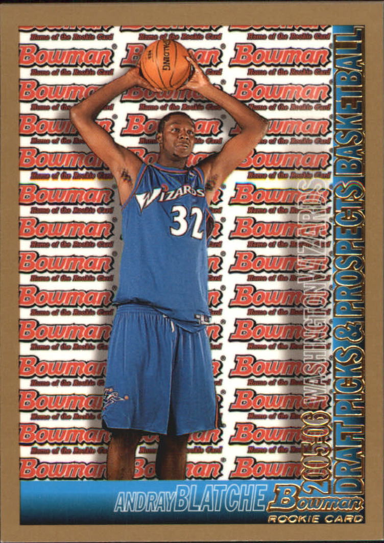 2005-06 Bowman Gold #126 Andray Blatche