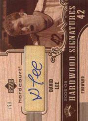 2005-06 Upper Deck Hardcourt Hardwood Signatures #DL David Lee/50