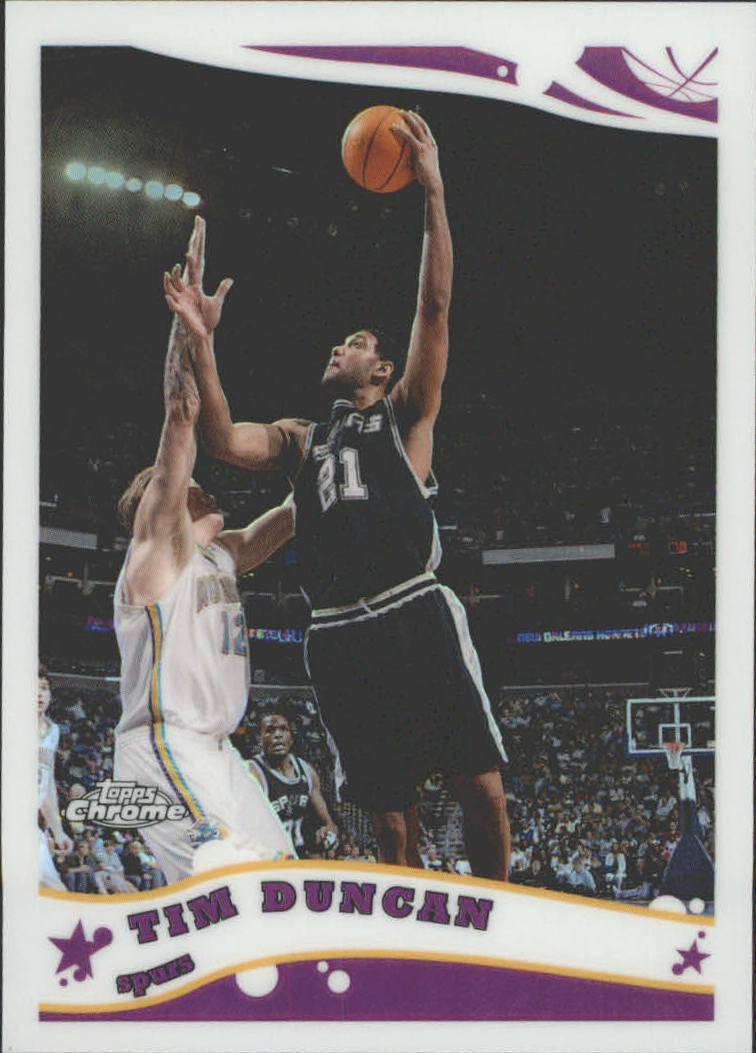 2005-06 Topps Chrome Refractors #13 Tim Duncan