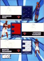 2005-06 Topps Luxury Box Trinity Triple Relics #FMR Channing Frye/Stephon Marbury/Quentin Richardson