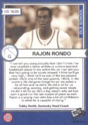 2006 Press Pass Old School #10 Rajon Rondo back image