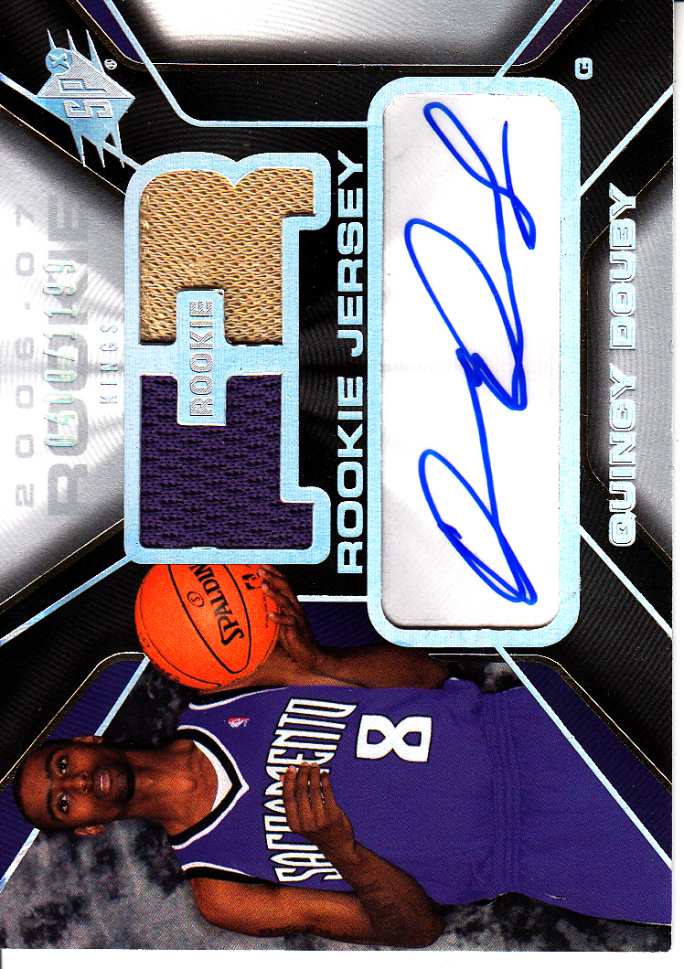 2006-07 SPx #144 Quincy Douby JSY AU RC