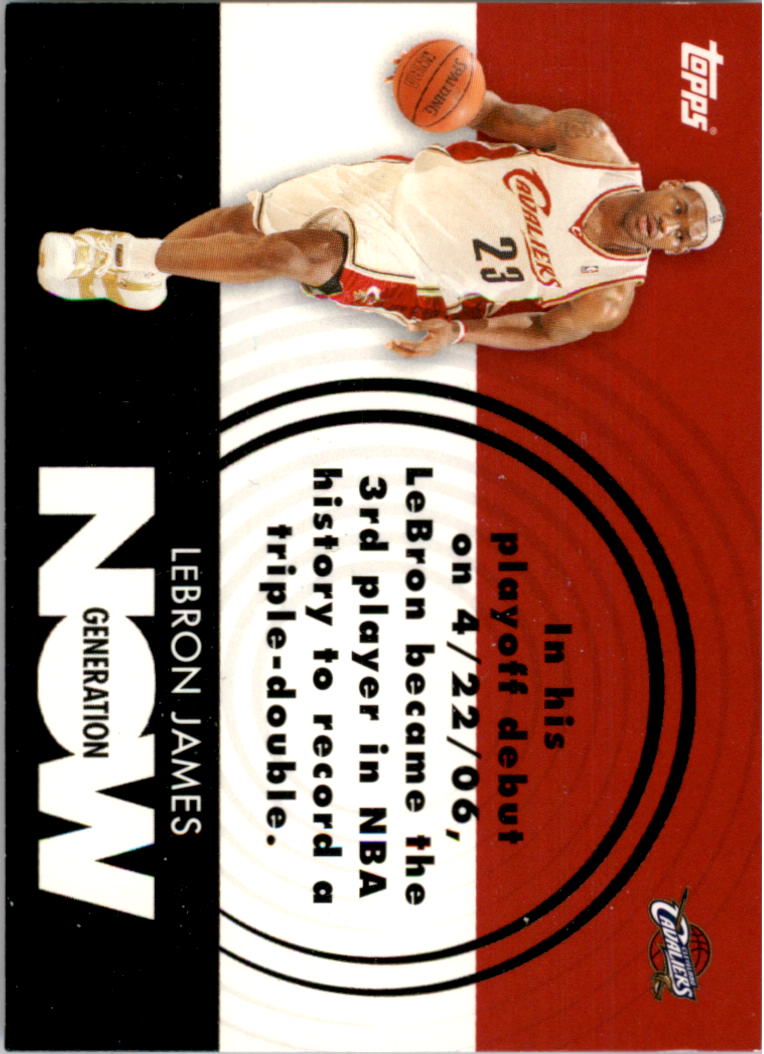 2007-08 Topps Generation Now #GN1 LeBron James