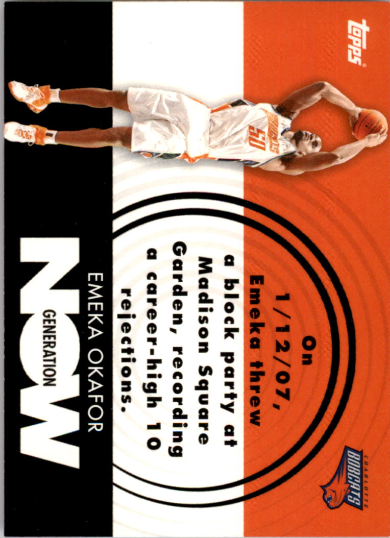 2007-08 Topps Generation Now #GN7 Emeka Okafor