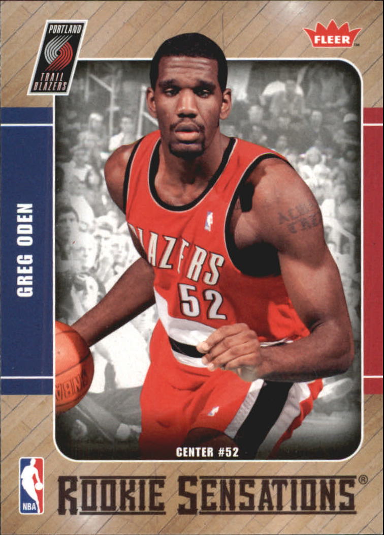 2007 08 Fleer Rookie Sensations RS1 Greg Oden RC Trailblazers EBay