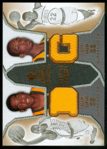 2007-08 SP Rookie Threads Rookie Threads Dual #DG Kevin Durant/Jeff Green