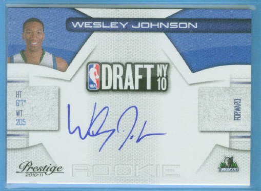 2010-11 Prestige NBA Draft Class Signatures #4 Wesley Johnson/299