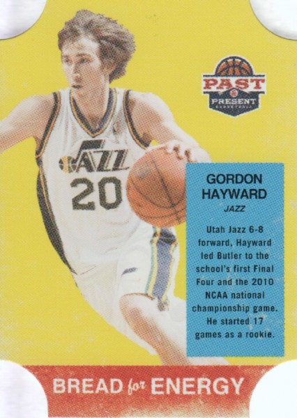2011-12 Panini Past and Present Bread for Energy #23 Gordon Hayward
