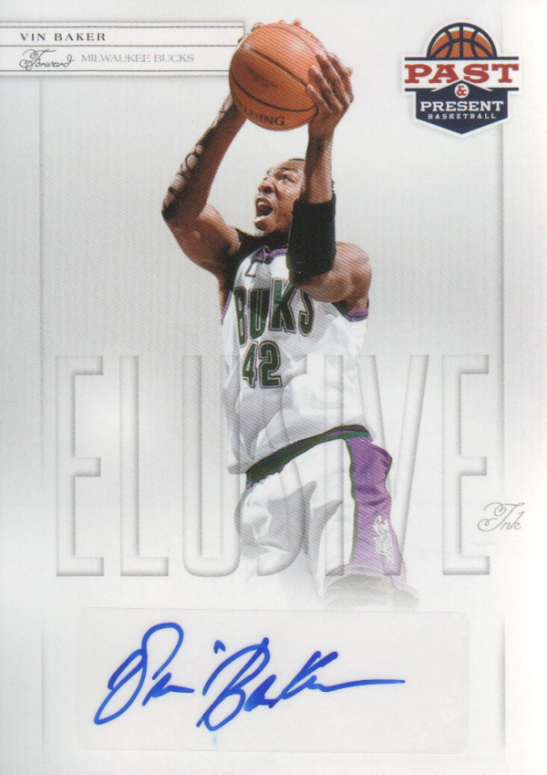 2011-12 Panini Past and Present Elusive Ink Autographs #VB Vin Baker