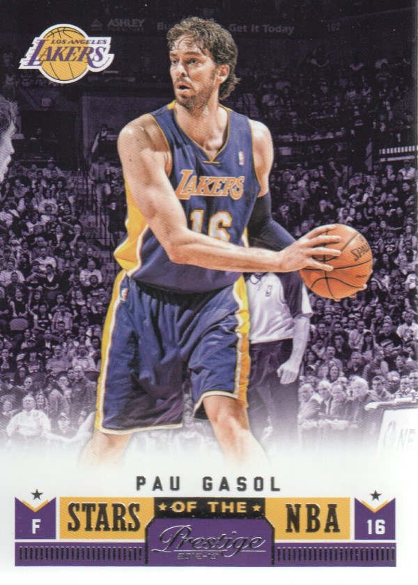 2012-13 Prestige Stars of the NBA #2 Pau Gasol