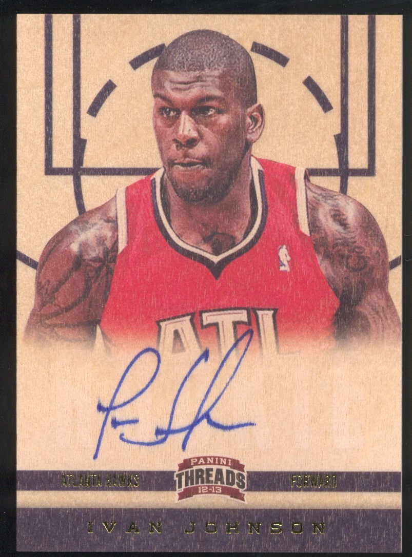 2012-13 Panini Threads #198 Ivan Johnson AU RC