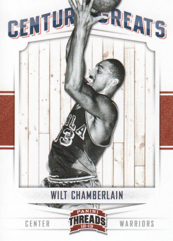 2012-13 Panini Threads Century Greats #10 Wilt Chamberlain