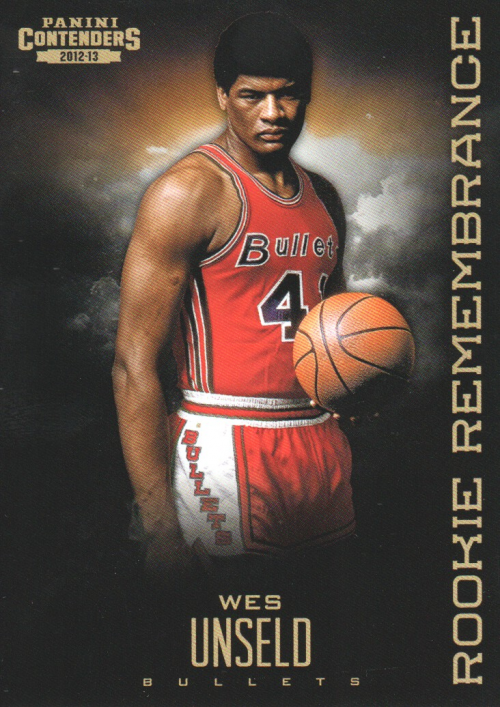 2012-13 panini contenders rookie remembrance #29 wes unseld