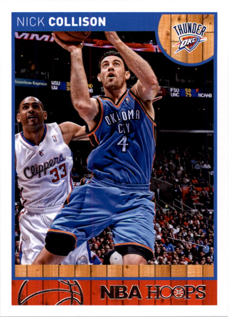 2013-14 hoops red backs #78 nick collison - nm-mt