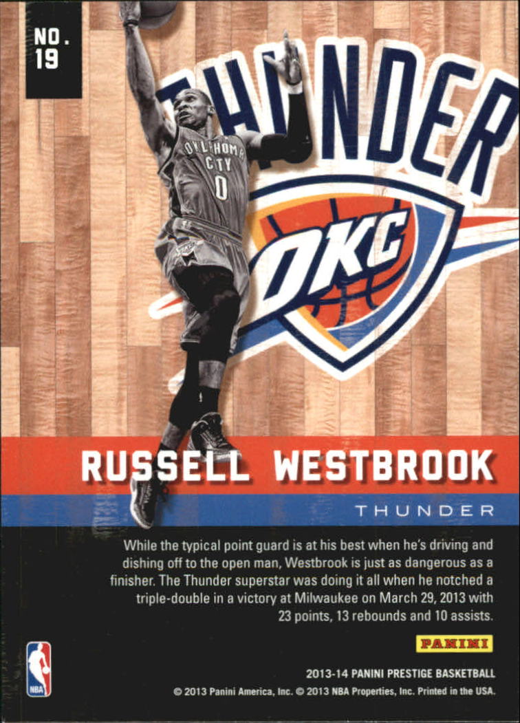 russell westbrook basketball cards! you choose from list!