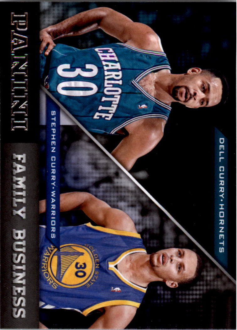 2013-14 panini family business #2 dell curry/stephen curry - nm