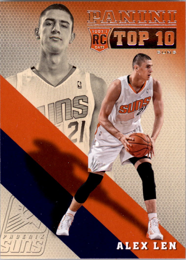 2013-14 panini rookie top 10 #10 alex len - nm-mt