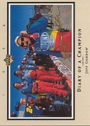 1996 Upper Deck Road To The Cup Diary of a Champion #DC7 Jeff Gordon