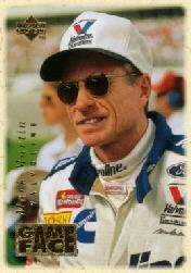 1996 Upper Deck Road To The Cup Game Face #GF6 Mark Martin