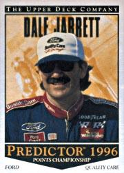 1996 Upper Deck Road To The Cup Predictor Points #PP8 Dale Jarrett